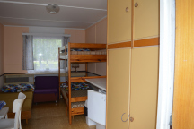 Autocamp Milovice Interiér chatky v campu 1