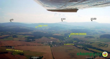 Letecký snimek lokality