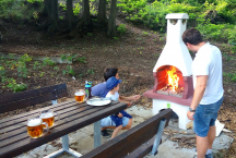 Camping Rožnov  Ohniště a gril