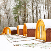 Srubový Kemp Zvíkov Village Chatky pro 2-5 osob