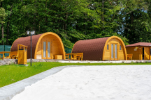 Srubový Kemp Zvíkov Village Chatky pro 2-5 osob