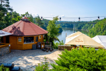 Srubový Kemp Zvíkov Village Kiosek s terasou