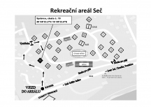 Rekreační areál Seč Mapa areálu