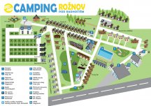 Camping Rožnov  Mapa areálu