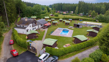 Kemp Relax ptačí pohled areál kempu