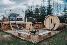 Kemp pod Liščím kopcem  2+2L vybyvený stan