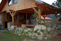 Penzion a bungalovy Kamínek posezení venku