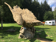 Camping u hotelu Horník  Socha Michala Olšiaka - Káně