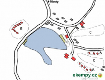 Autokemp Zvůle Mapa kempu