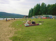 Caravan Camping Horní Planá vlastní pláž u kempu