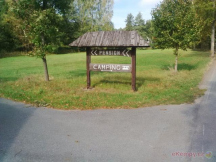 Camp Horní Lipka Příjezd - od cedule 150m přes most