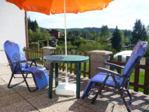Ubytování Duha Pastviny balkon u apartmánu