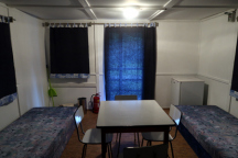 Kemp Na Slapnici Vybavení chat č. 8,9 - probíhá rekonstrukce, foto v dubnu