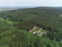 Tábořiště a kemp Nesytá Pohled z ptačí perspektivity