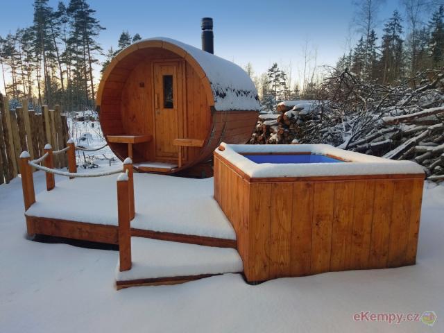 Chatová osada Nad Rybníkem sauna a wellness