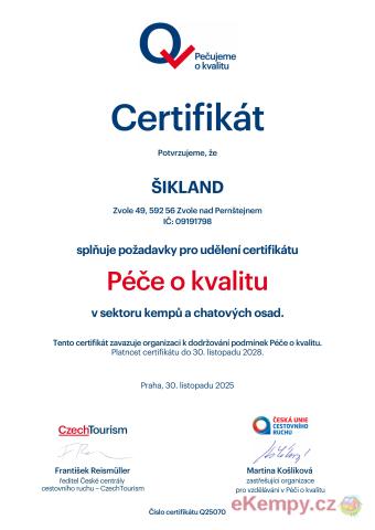 KEMP ŠIKLAND - největší zážitkový areál na Vysočině  